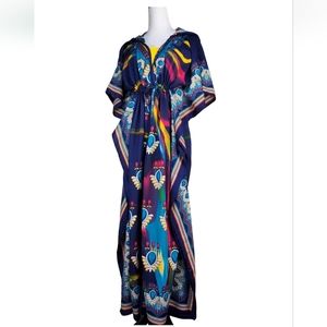 Looking Glam Bright Coloful Kaftan Coverup Size 27